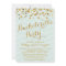 Gold Glittering Confetti Bachelorette Party Invite