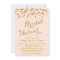 Gold Glittering Confetti Bridal Shower Invite