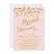 Gold Glittering Confetti Bridal Shower Invite