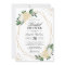 Gold Glitters Greenery Floral Bridal Shower Brunch