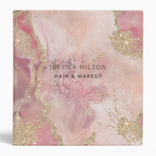 Gold glittery abstract pastel watercolor wash 3 ri binder