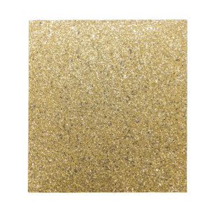 Gold Glittery Paper Notepad