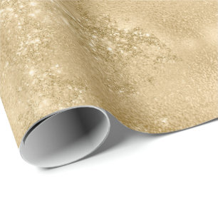 Gold Glittery Sparkle Wrapping Paper