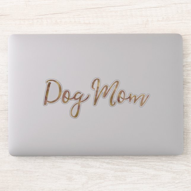 Gold Glitz Dog Mom (Computer)