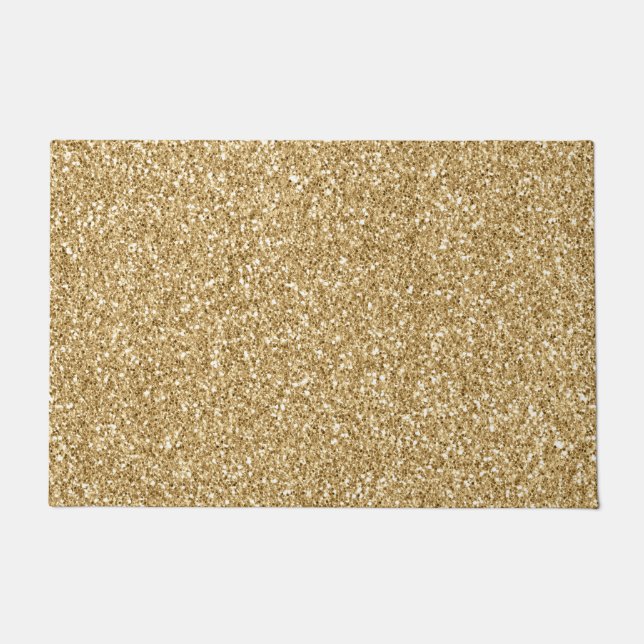 Gold Glitz Glitter    Doormat (Front)