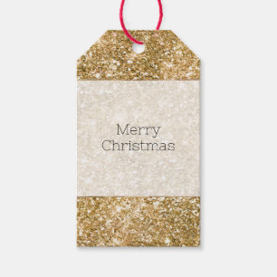 Gold Glitz Glitter Gift Tags