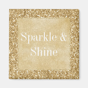 Gold Glitz Glitter Sparkle    Magnet