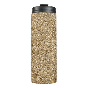 Gold Glitz Sparkle Glam Thermal Tumbler
