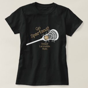 Gold Go Team Lacrosse Mom T-Shirt