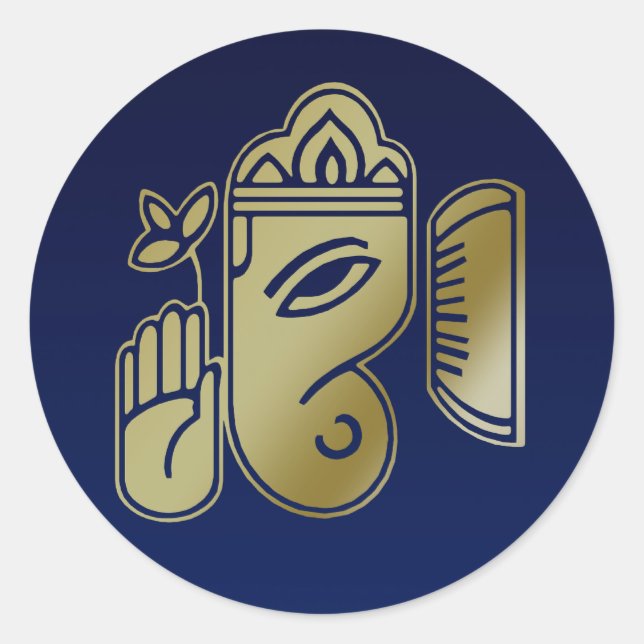 Gold Goddess Ganesha - Sticker (Front)