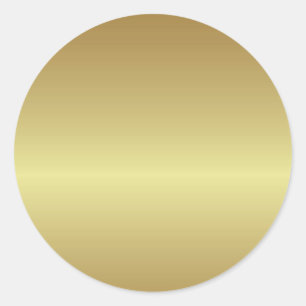 gold gold classic round sticker