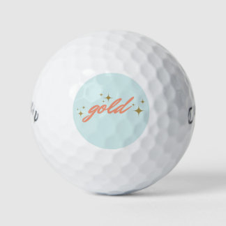 gold golf ball