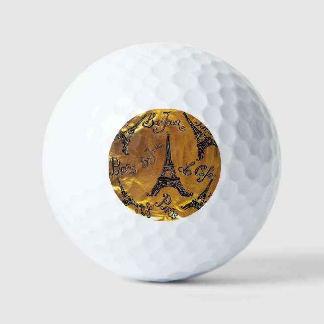 Gold Golf Balls (Front)
