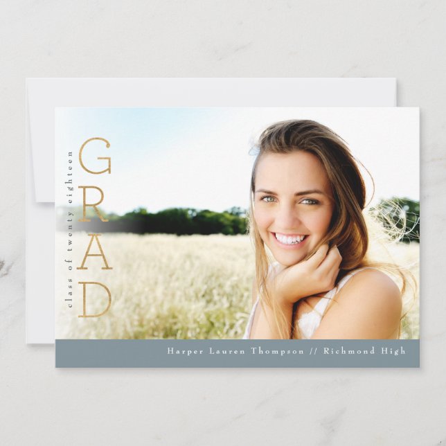GOLD GRAD ANNOUNCEMENT (Front)
