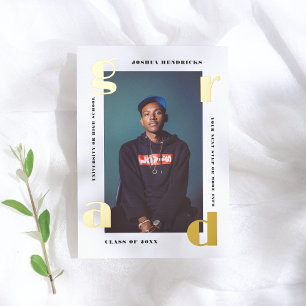 Gold Grad   Faire-part photo Pressing