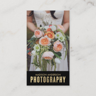 Gold Gradient   Photography Business Cards
