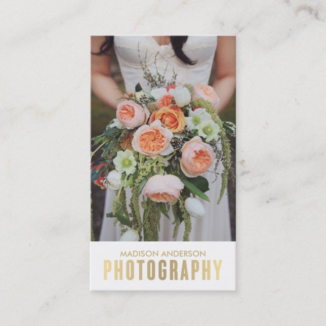 Gold Gradient | Photography Business Cards (Front)