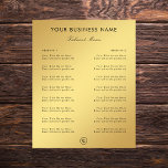 Gold Gradient Restaurant Cafe Take Out Menu & Logo<br><div class="desc">This simple,  elegant template would be great for your business/promotional needs. Easily add your own details by clicking on the "personalize" option.</div>