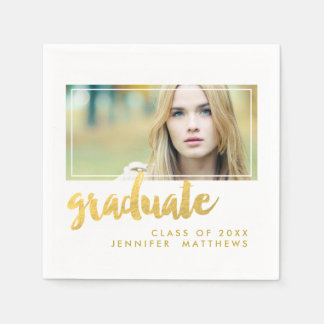 Gold Graduate | Graduation Paper Napkins