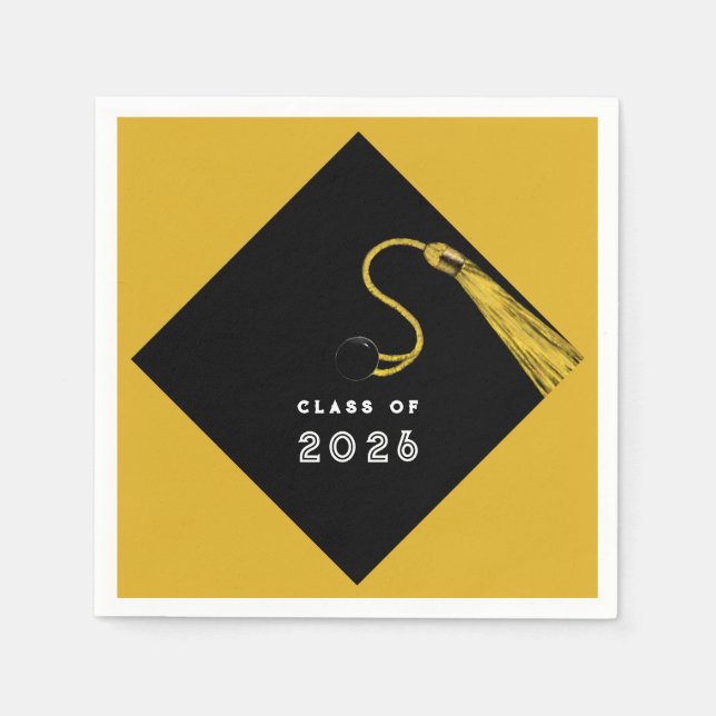 Gold Graduation 2026 Napkin (Front)