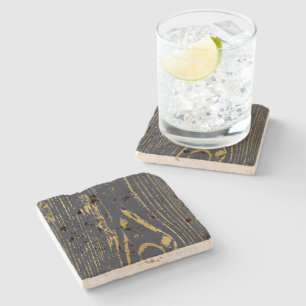 Gold Grain Stone Coaster