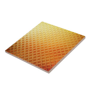 Gold Grate Ceramic Tile