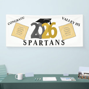 Gold Gray Class of 2026 Banner