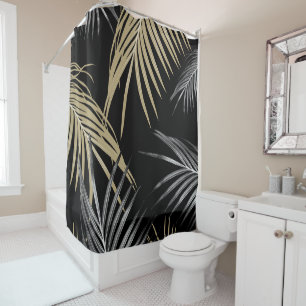 Gold Gray Palm Leaves Dream #1