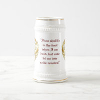 Gold Greek Warrior's Red Border Stein