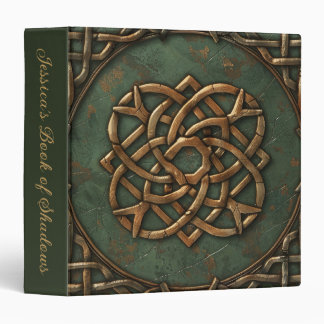 Gold & Green Celtic Knot Book of Shadows Binder