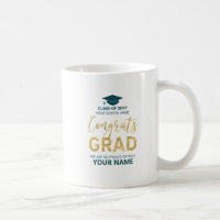 Gold & Green | Modern Graduation Custom Gift