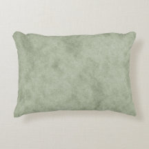 Gold Green Olive Vintage Style Throw Pillow