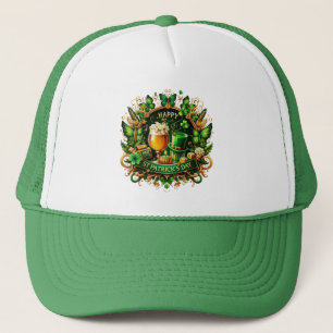 Gold & Green Ornate St. Patrick's Day Celebration Trucker Hat