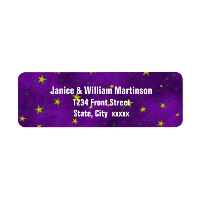 Gold Green Stars Purple BG (Front)