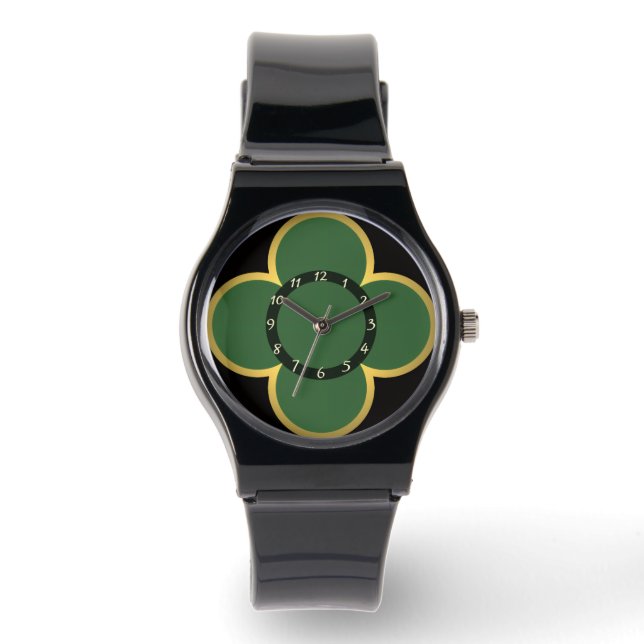 Gold & Green Watch (Front)