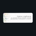 Gold Greenery Elegant Modern Label<br><div class="desc">Watercolor greenery and gold eucalyptus leaves return address labels</div>