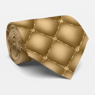 Gold Grey Background and Pearls   Tie