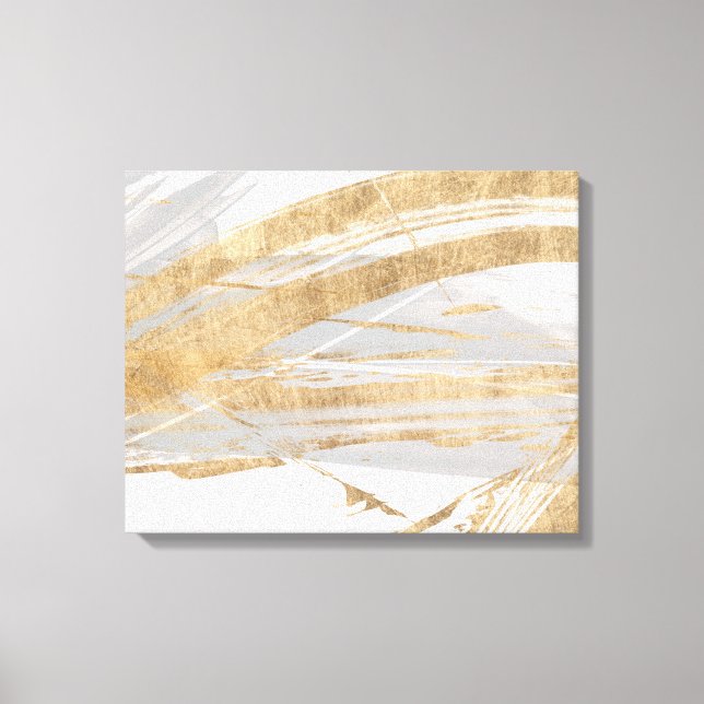 Gold & Grey Canvas Print (Front)