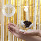 Gold Grey Glitter Feet Baby Shower Favour Thank Yo