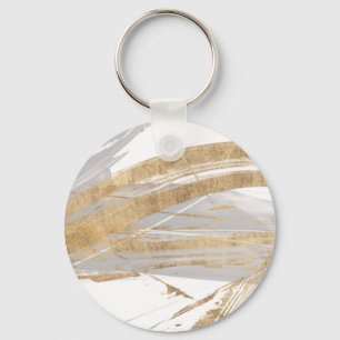 Gold & Grey Keychain