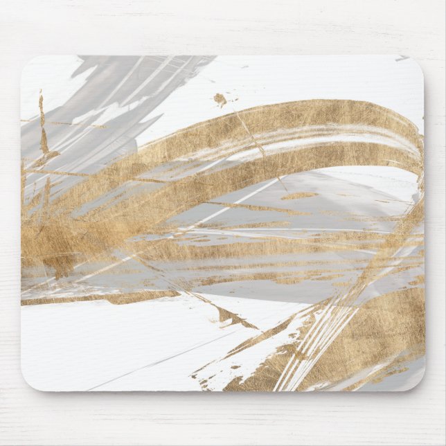 Gold & Grey Mouse Pad (Front)