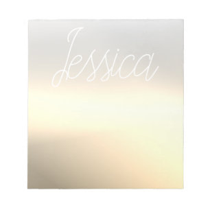 Gold Grey Ombre Gradients & Your Script Notepad