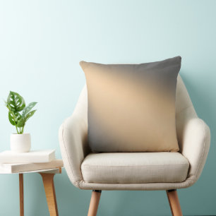 Gold grey ombre moonlight  throw pillow