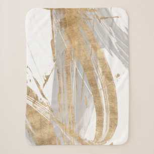 Gold & Grey Sherpa Blanket