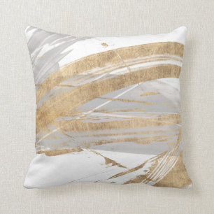 Gold & Grey Throw Pillow