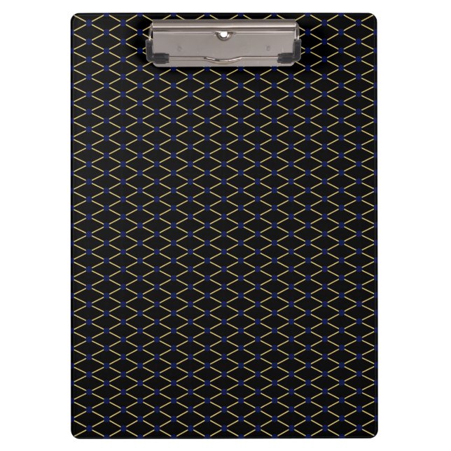 Gold grid pattern - Customize Background Colour Clipboard (Front)