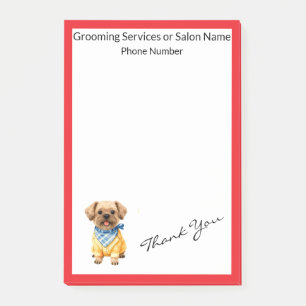Gold Grooming Dog Personalized Elegant Collection Post-it Notes