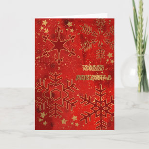 Gold & Grunge Holiday Card