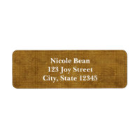 Gold Grunge Squares Boys Party Address Labels