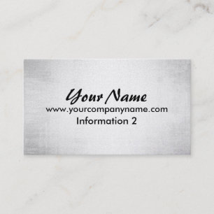 Gold Grunge Steel Metal Look Business Cards